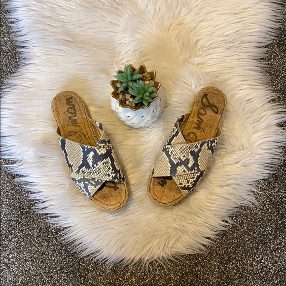 Sam Edelman Shoes - Sam Edelman snake print espadrille sandals